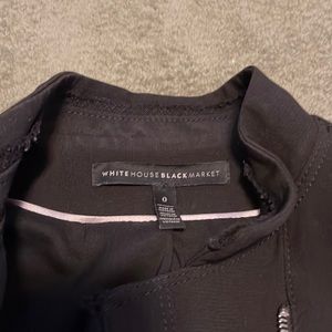 WHBM Cropped Black Blazer